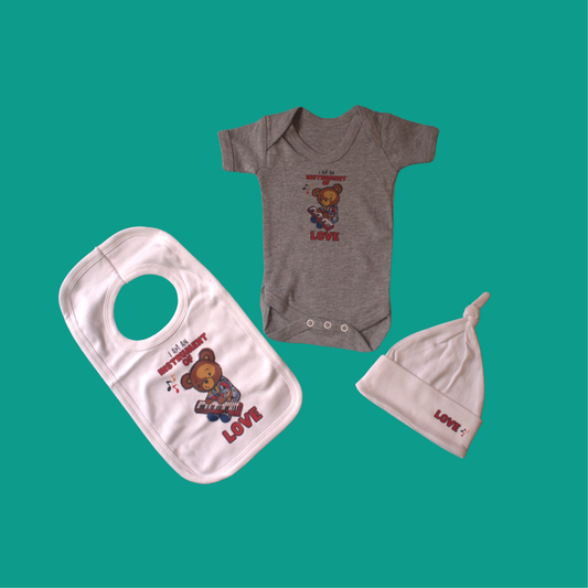 Baby Gift Set – Bib, Hat & Vest