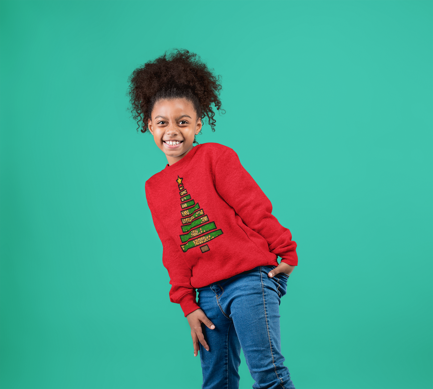 Afro Christmas Tree Sweatshirt